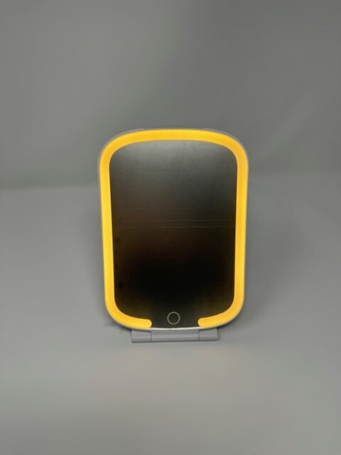 ** LLANO ** ' FLAT FOLDING MAKEUP MIRROR ' TYPE "C" CHARGER INCLUDED