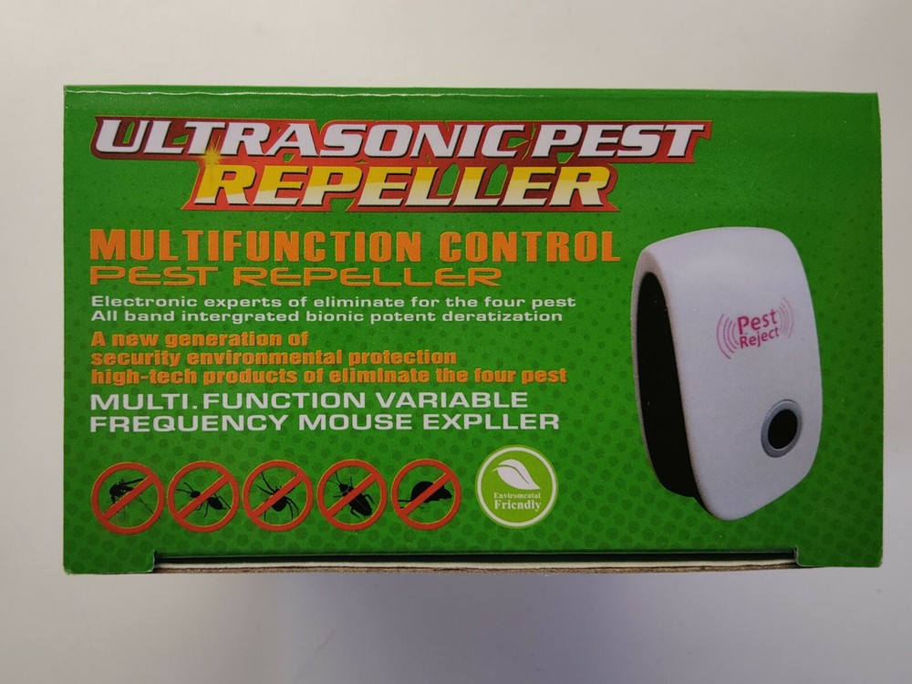 Electronic Pest Reject Control Ultrasonic Repeller Home Bug Rat Spider Roaches
