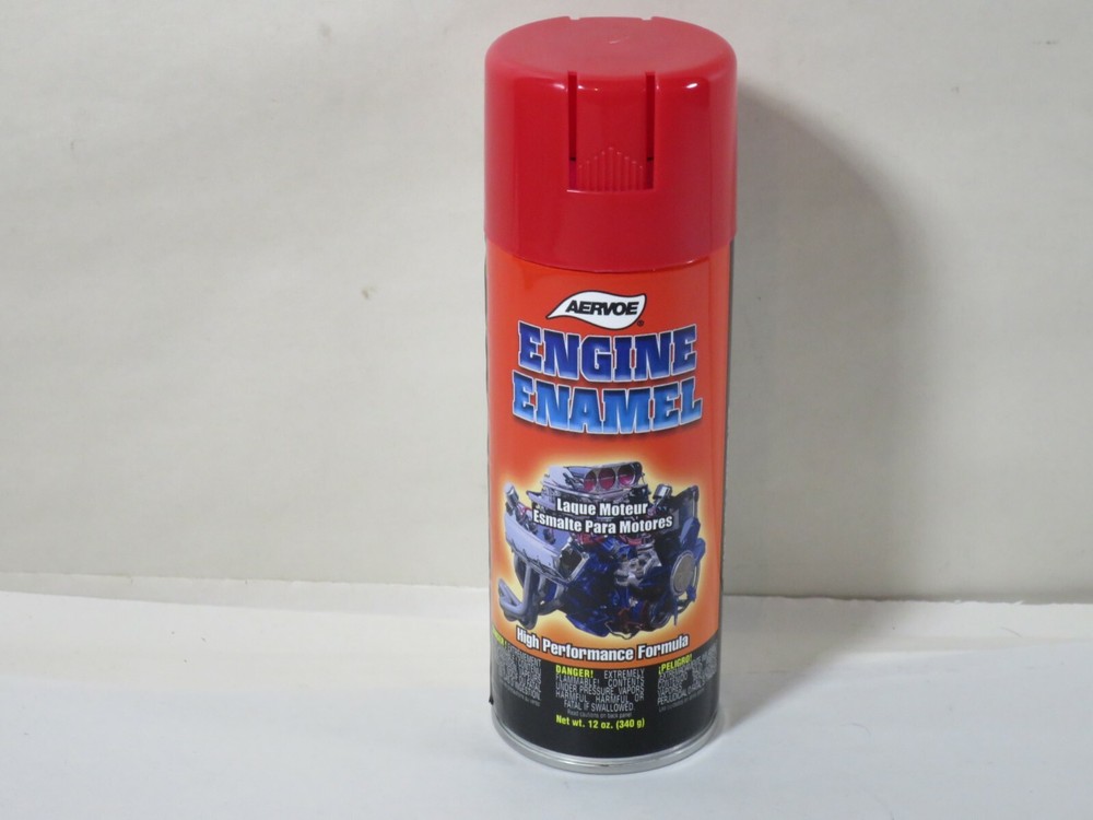 Aervoe 550 Engine Enamel Paint Ford Red 12oz Can