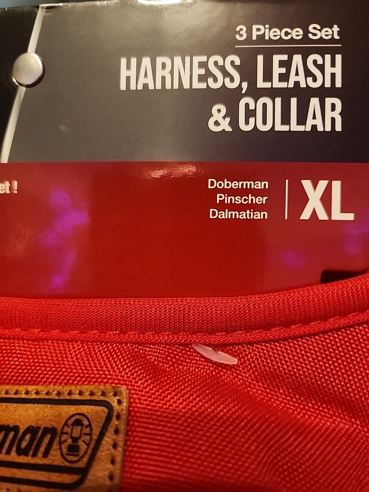 Coleman Harness, Leash & Collar Red XL