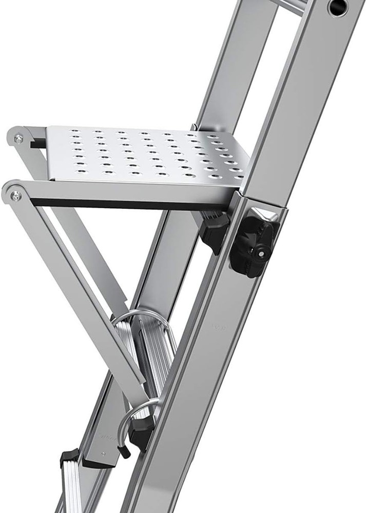 Lightweight Aluminum Work Platform for Ladders - Secure 375 lbs Capacity