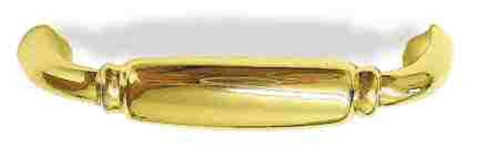 3" Stylish Pull Polished Brass