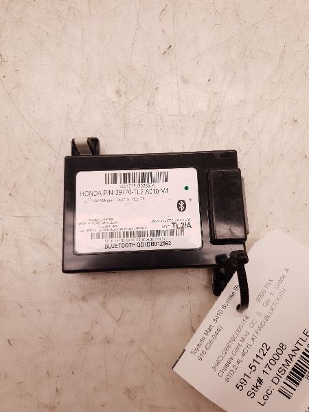 2009 ACURA TSX BLUETOOTH COMMUNICATION CONTROL MODULE ECM ASSEMBLY
