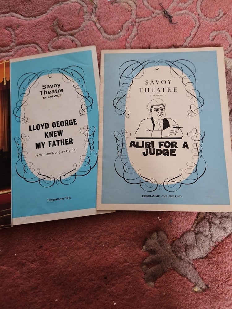 4 Savoy Theatre Programmes