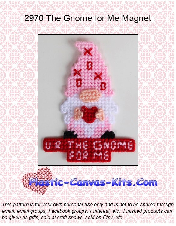 The Gnome for Me Magnet-Plastic Canvas Pattern/Kit
