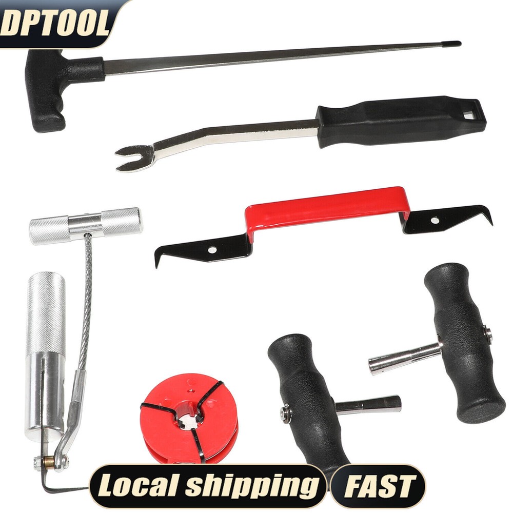 7pc Professional Windshield Removal Tool Kit Auto Glass Cold Knife Cut Out Set
