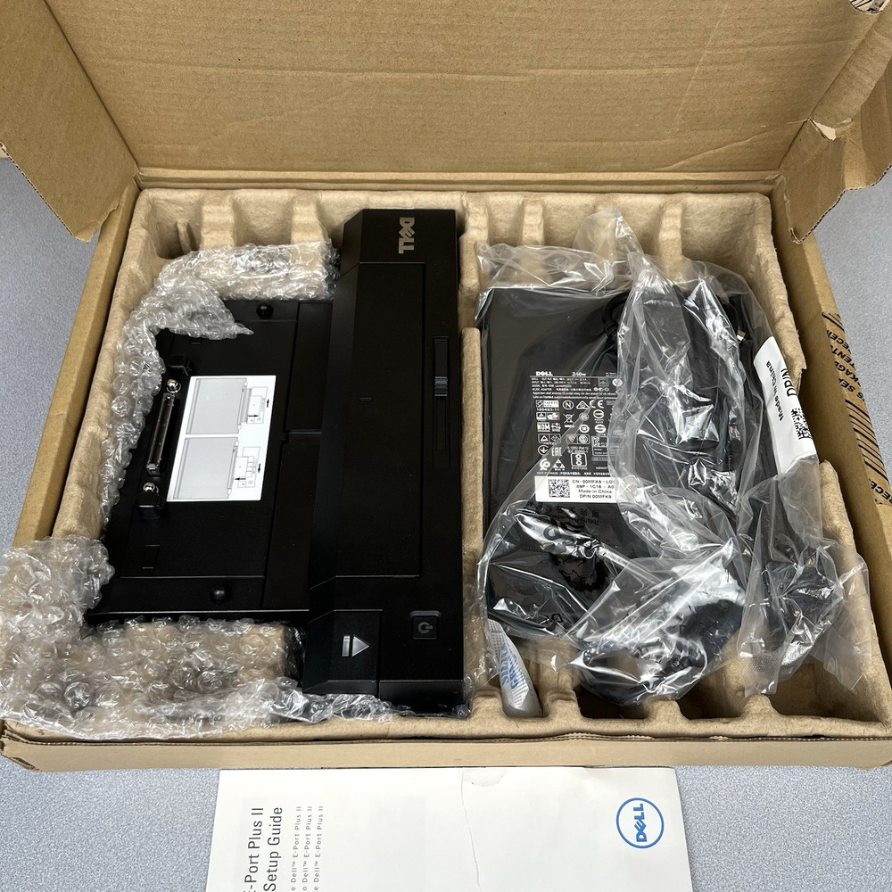 Dell PR02X E-Port Plus Dock Replicator Station with Power Adapter