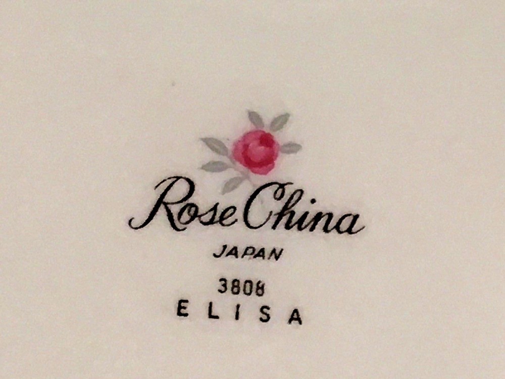 Platter Rose China Japan 3808 Elisa Pattern