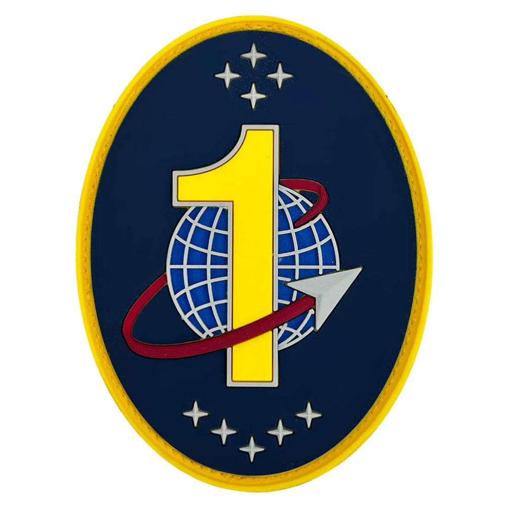 GENUINE U.S. SPACE FORCE PVC PATCH 1ST RANGE OPERATIONS SQUADRON WITH HOOK