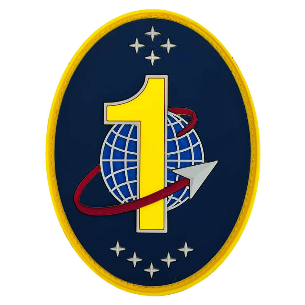 GENUINE U.S. SPACE FORCE PVC PATCH 1ST RANGE OPERATIONS SQUADRON WITH HOOK