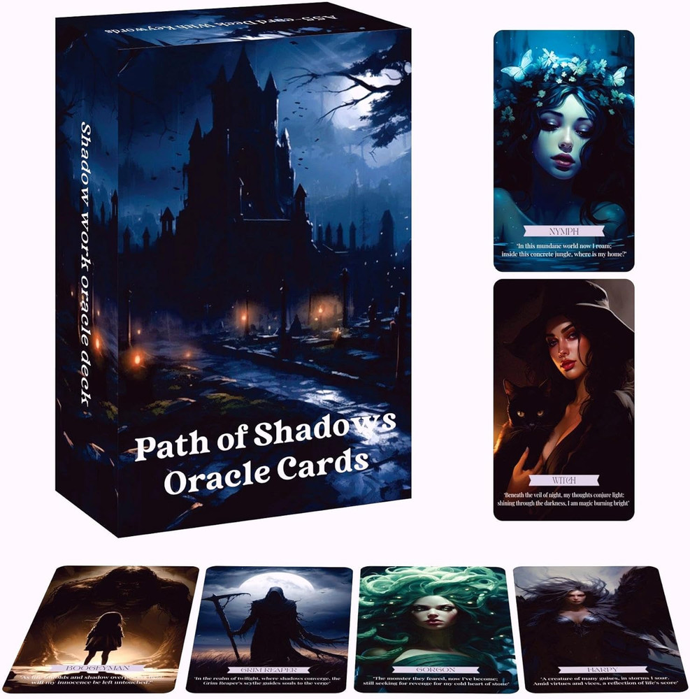 Path of Shadows Oracle Cards, Shadow Path Oracle Deck, Messages Tarot Cards from