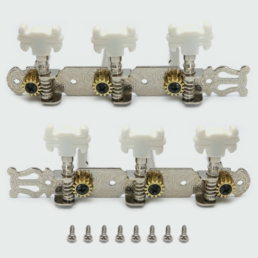 Classical Guitar String Tuning Peg Tuner Acrylic Machine Heads Key Head Chrome