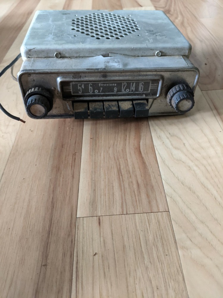 Vintage Firestone Car Radio