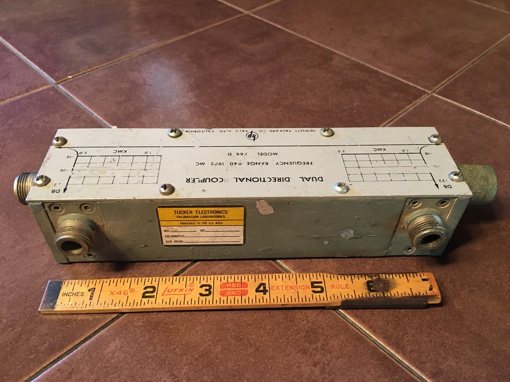 Hewlett Packard Dual Directional Coupler Model 766D