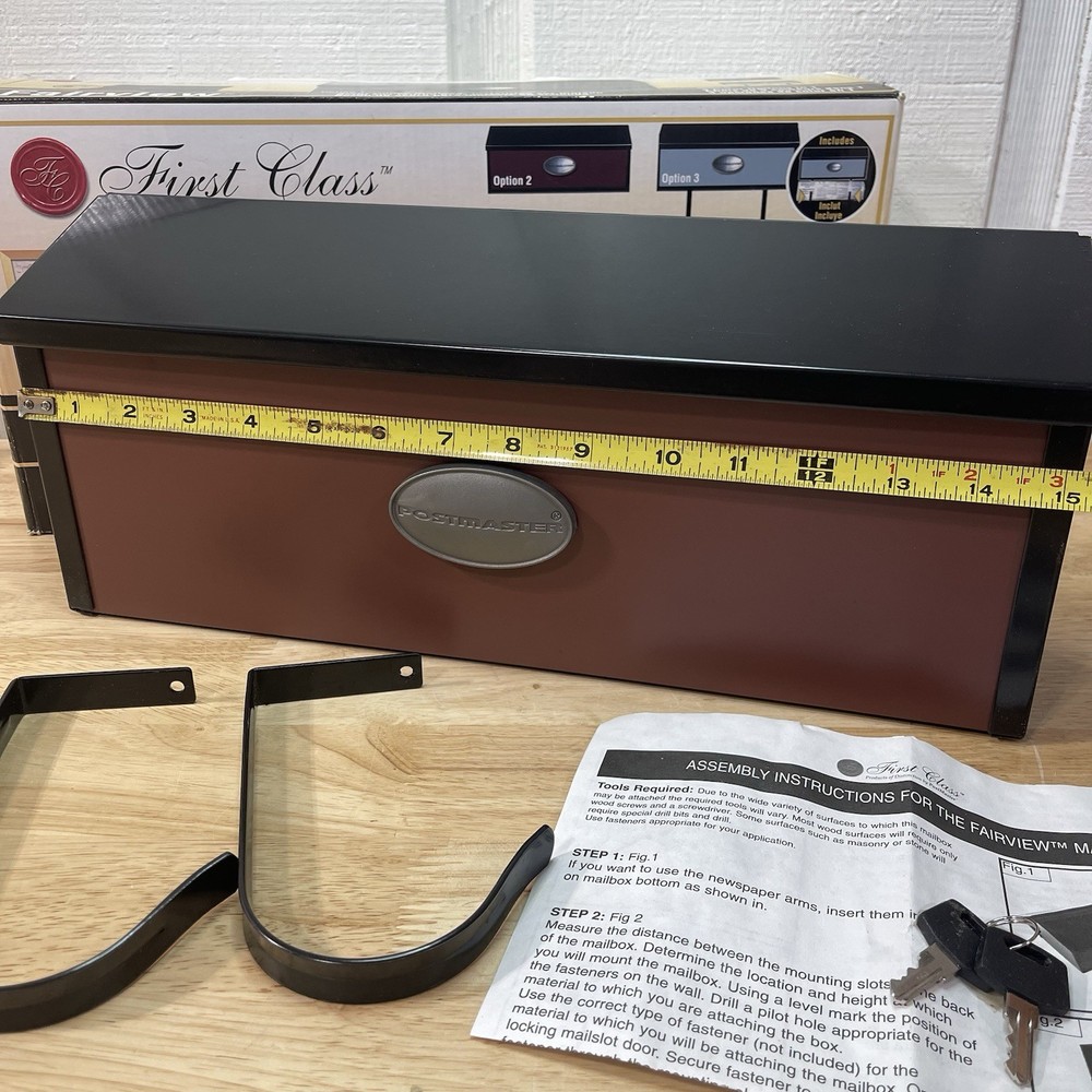 First Class Postmaster Steel house Mailbox