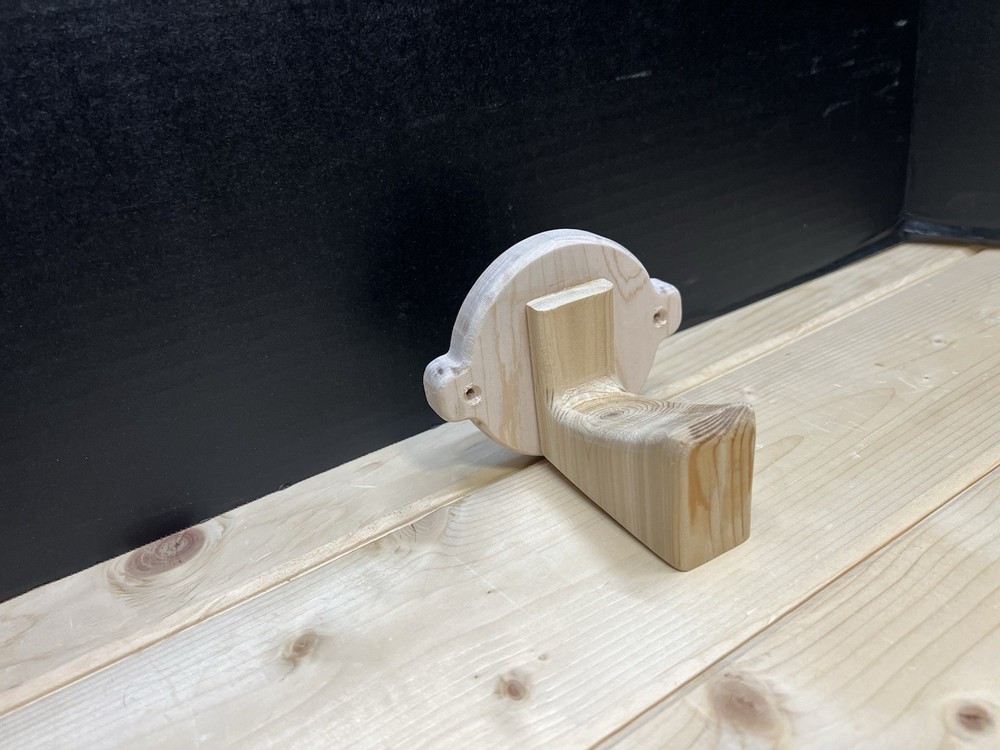 Wooden Sauna Wall Hook / Sauna Whisk Holder – Handmade Solid Wood Hook