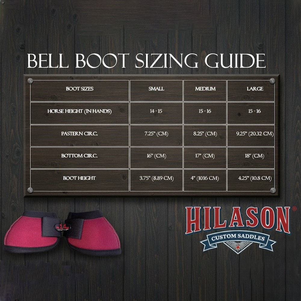 Medium Hilason Horse No Turn Training Protective Shock Absorbing Bell Boots