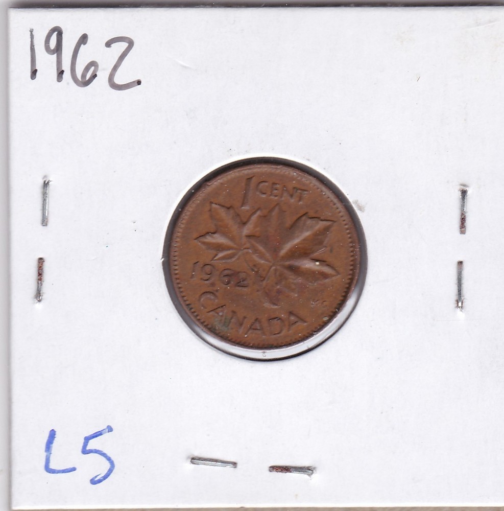 1962 Canada Cent L5