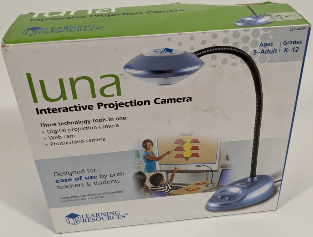 Learning Resources LER 4400 Luna 1.0 EASI-View Projection Camera USB Open Box