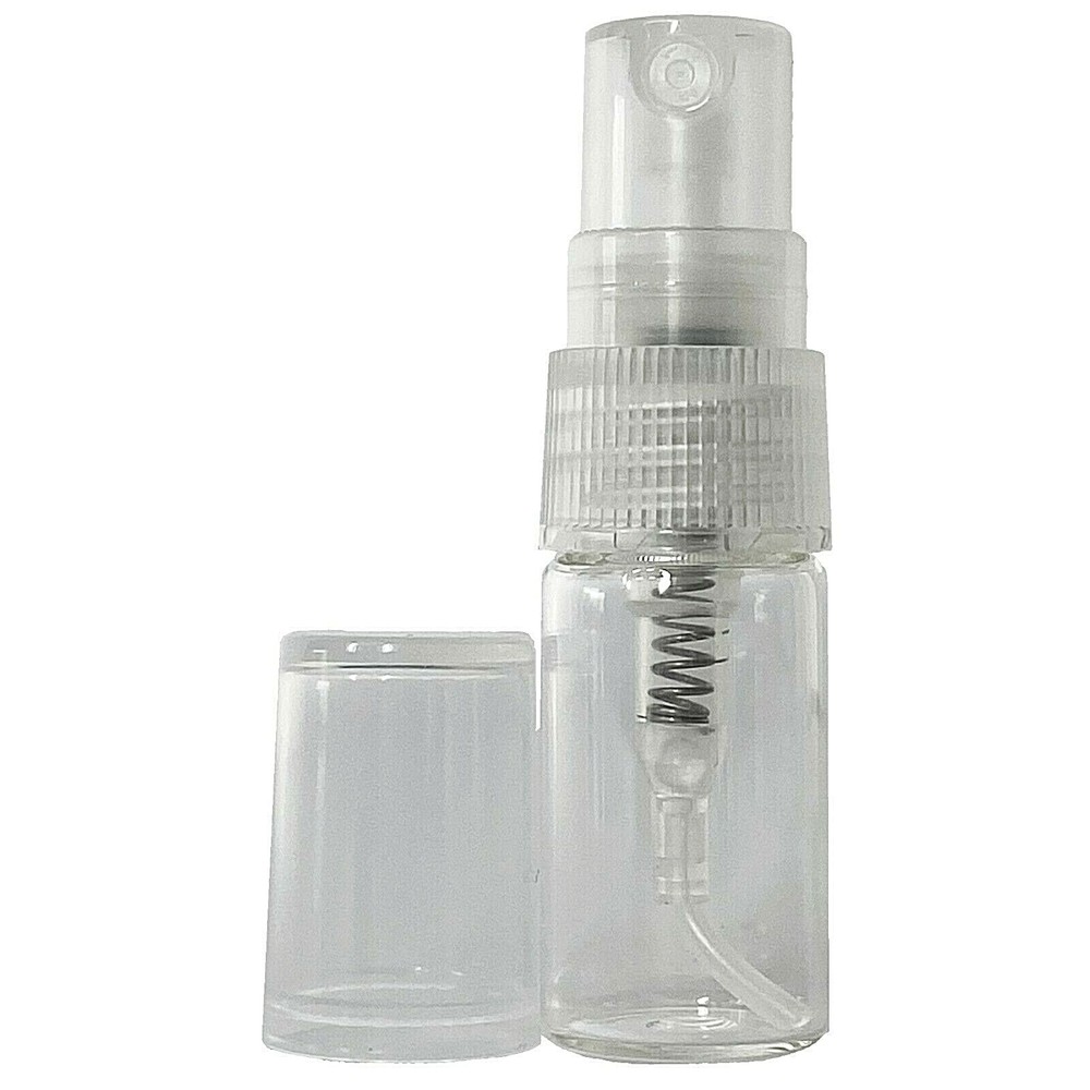 2ml 0.07oz Empty Perfume Clear Glass Bottles Mini Atomizer Spray Refillable