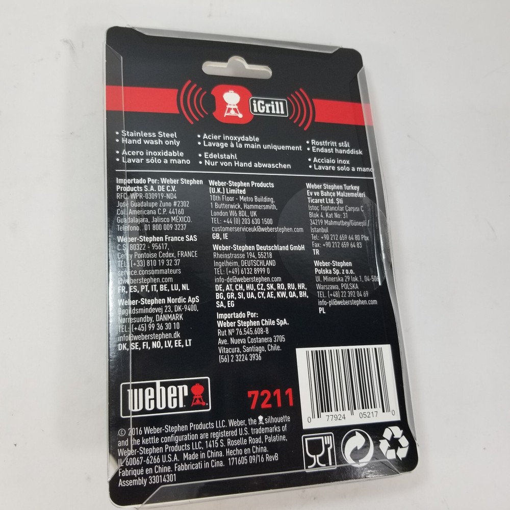 Weber iGrill Thermometer Pro Meat Temp Probe for Grill