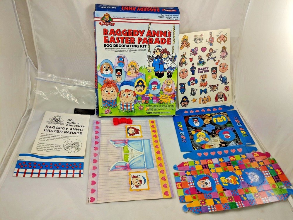 Raggedy Anns Easter Parade Egg Decorating Kit 1992 MacMillan Inc