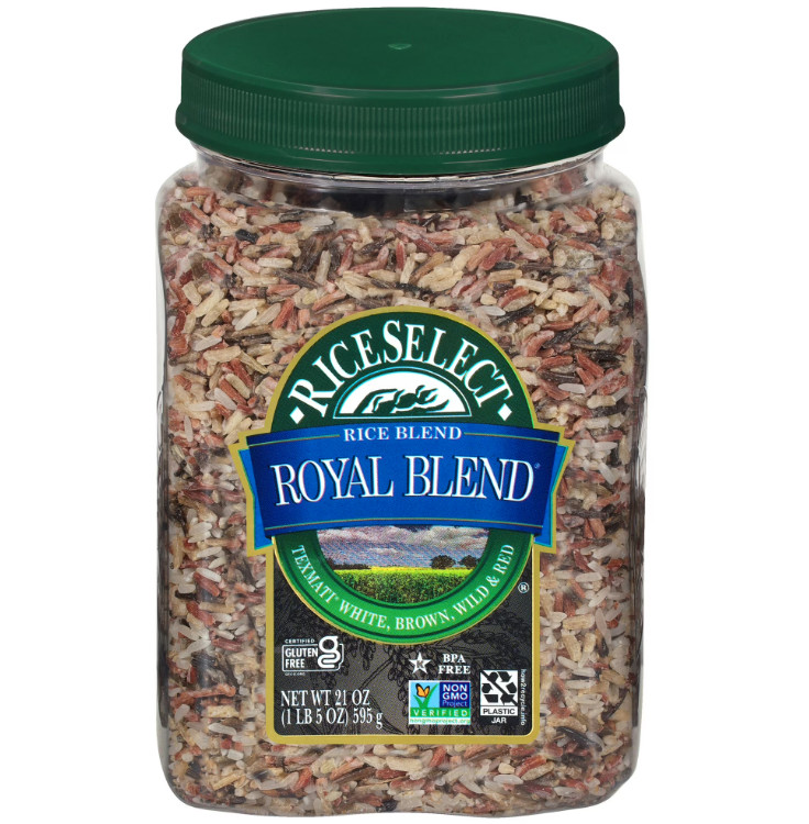 RiceSelect Royal Blend Rice, Texmati Rice Blend, 21 oz Jar