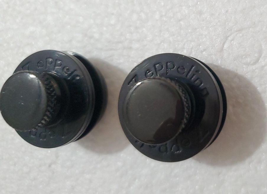 Zeppelin Guitar Strap Locking Ends Only, Black