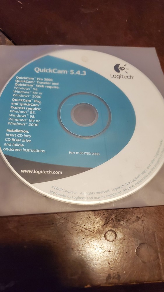 QuickCam 5.4.3 Logitech Driver Installation Disc
