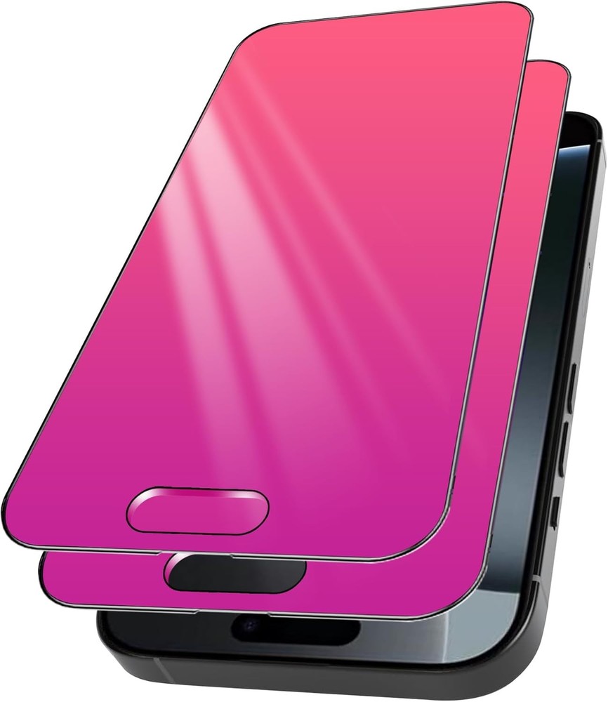 2 Pack for iPhone 16 Pro Privacy Screen Protector 25° For iphone 16 Red