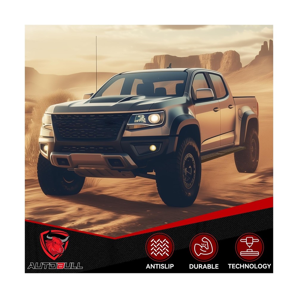 6 Inches Double & Extd Cab Running Boards Side Steps Compatible with 2019-202...