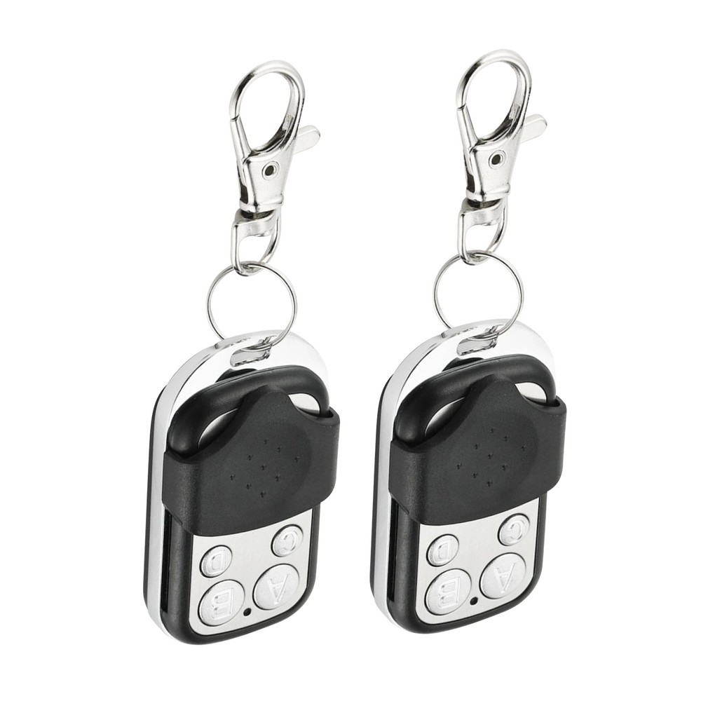 2Pcs Universal Fixed Code 4 Button Gate Garage Opener Remote Control 433 MHz