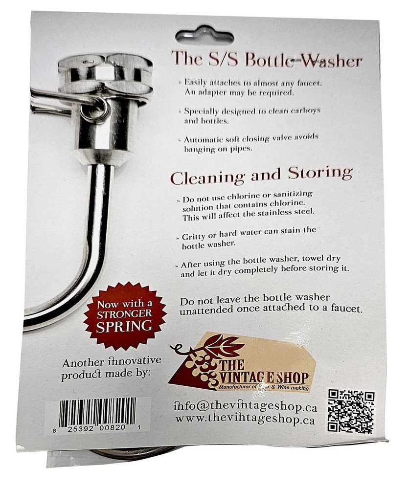 Faucet Jet Carboy and Beer Bottle Washer