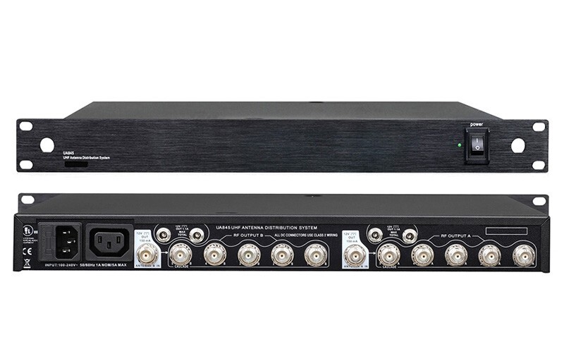 UHF Active Antenna Power Distribution System for Sennheiser Wireless Microphone