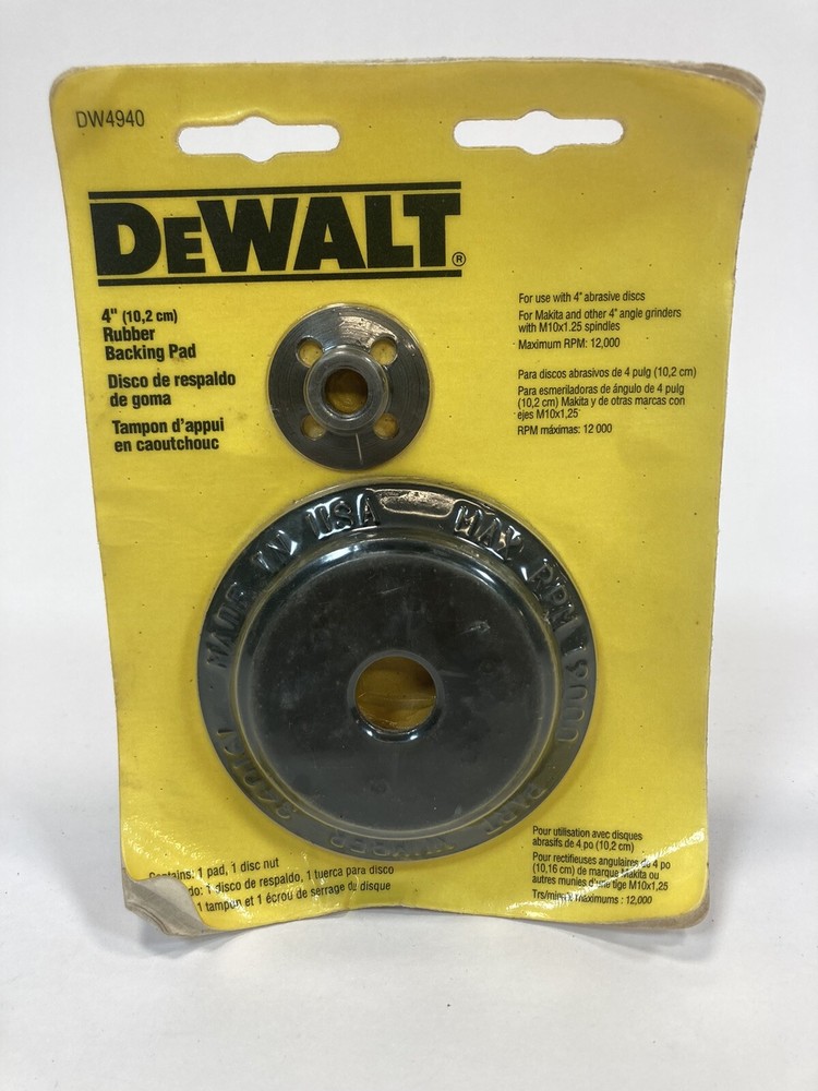 Rubber Backing Pad 4 IN