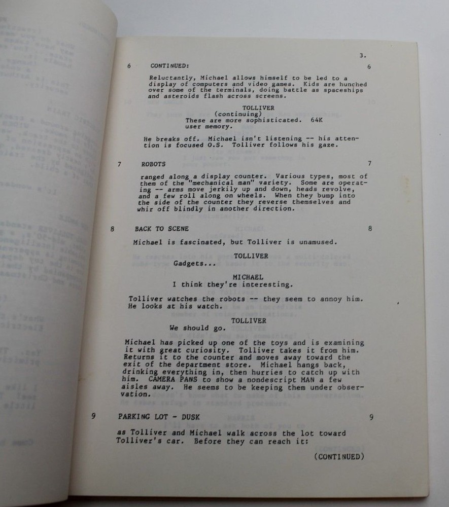 PROTOTYPE / Richard Levinson 1983 TV Movie Script Screenplay SciFi Android Human