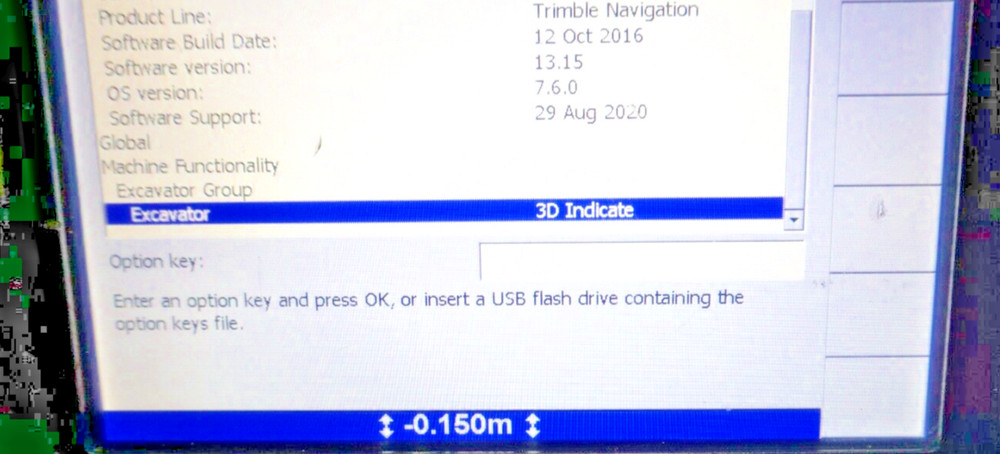 Trimble CAT CB460 GCS900 EXCAVATOR code Machine Control
