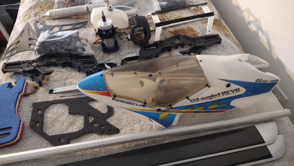 Hirobo SST-Eagle Freya X Spec 90 W Electronics & OS 70 Engine, Blades Included.