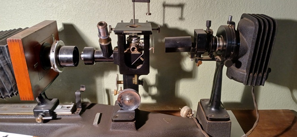 Bausch and Lombe Vintage Metallurgical Analytical Microscope
