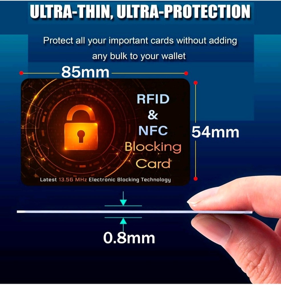 RFID & NFC Shield Blocking Protection "100 Card Pack"