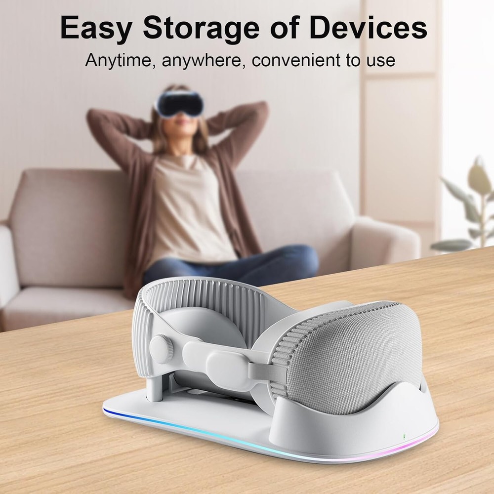 Charging Dock Designed for Apple Vision Pro Magnetic Charging AR Technology