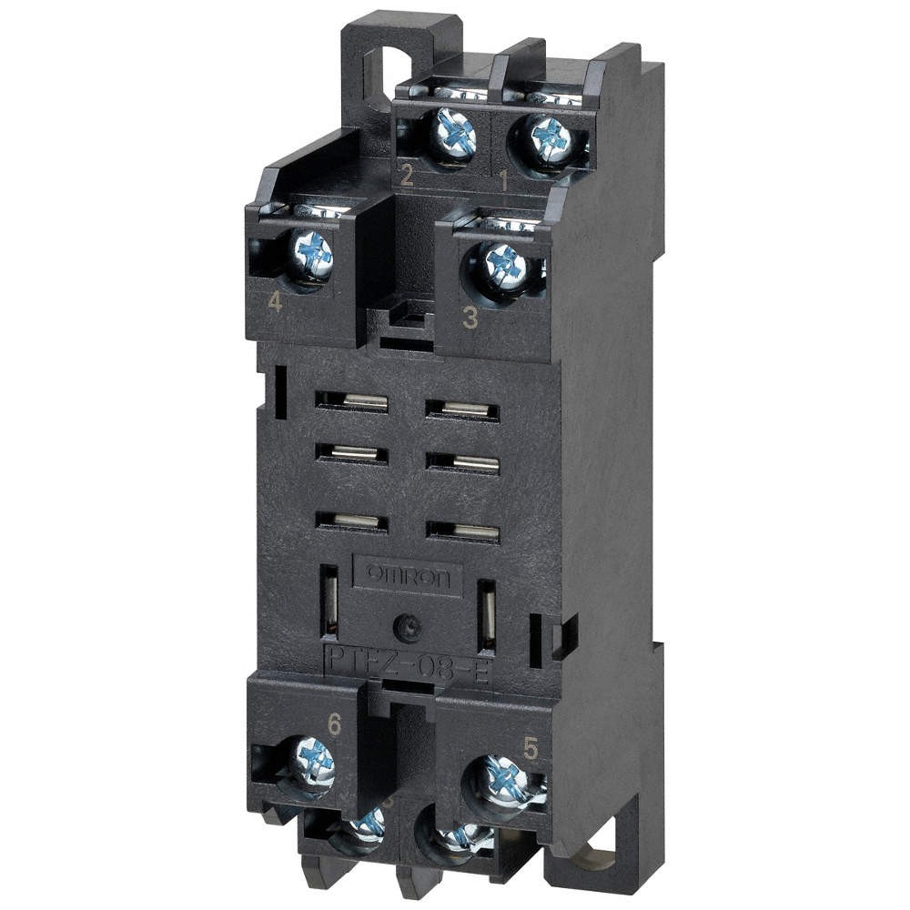 OMRON PTFZ-08-E Relay Socket, Square, 8 Pins, 15 A 796NN2