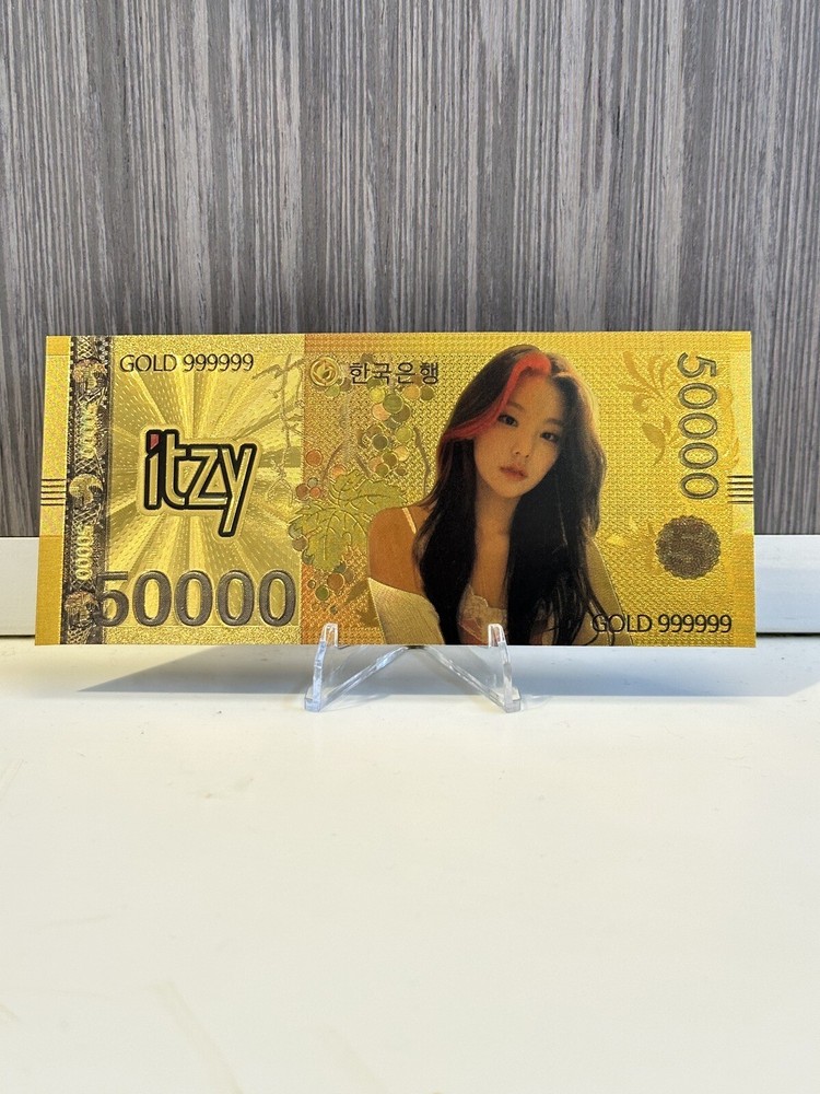 Yeji - ITZY: 24k South Korean Won Gold Note