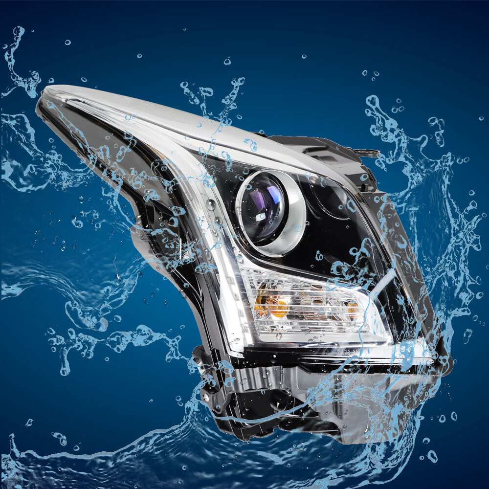 Projector Headlight Assembly Halogen For 2013-2018 Cadillac ATS Left+Right Side