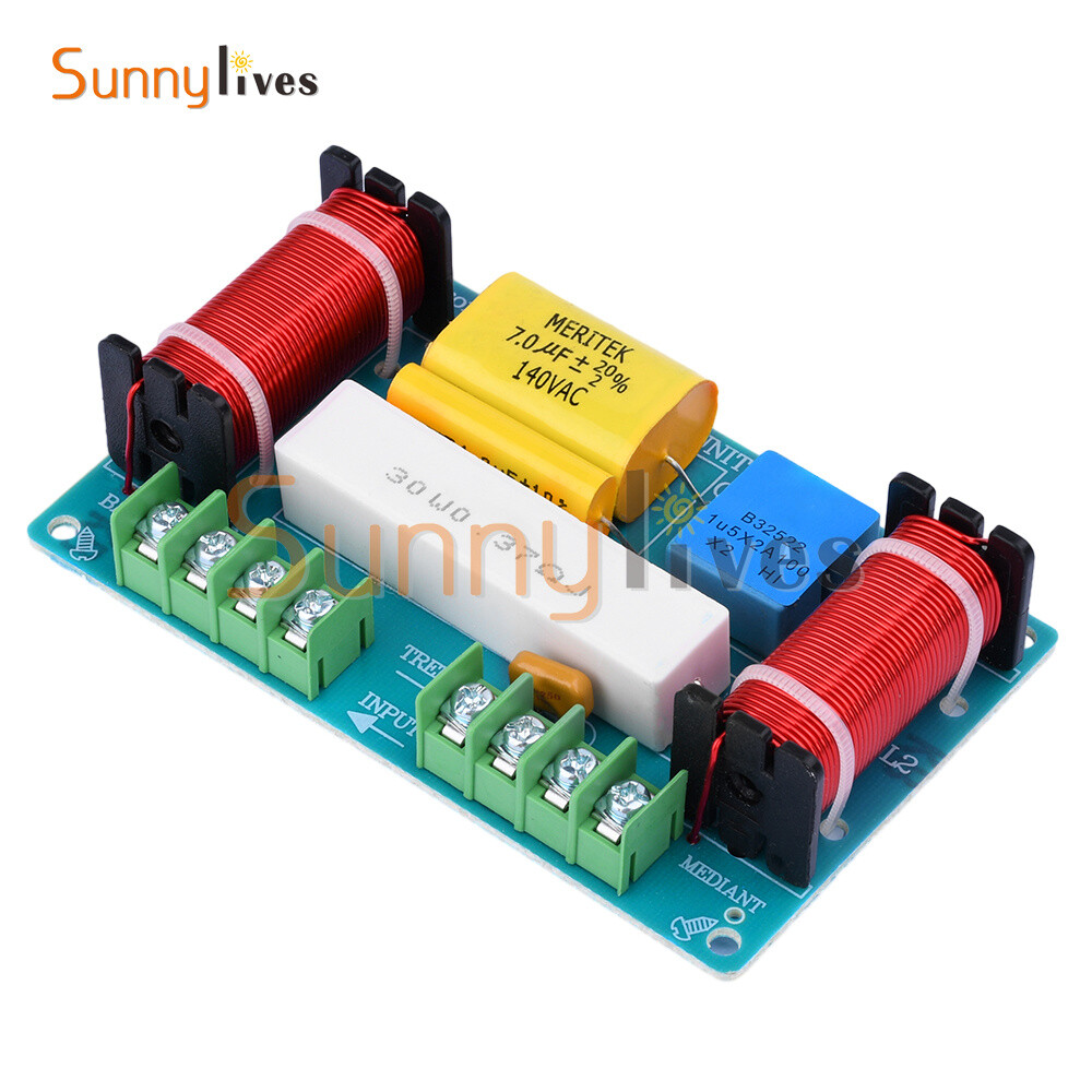 120W Speaker Crossover Treble Medium Low Audio HiFi Frequency Divider Splitter