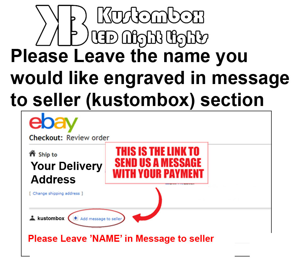 Plane Personalised Name 3D LED Night Light Battery or USB 7 Colour + Remote Ctl