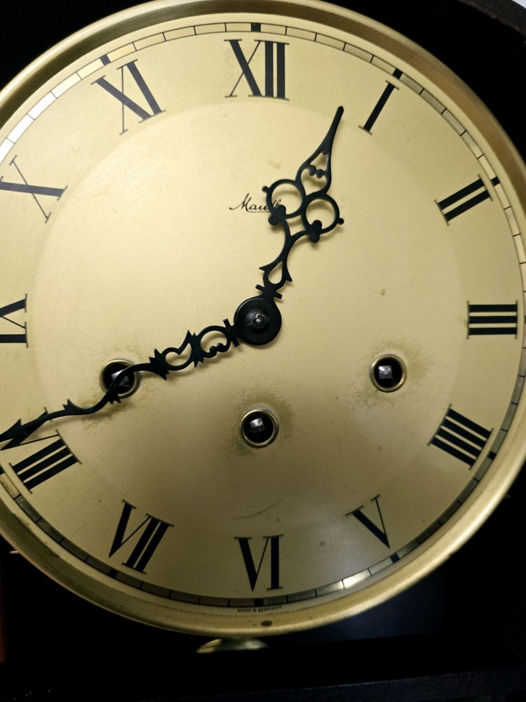 Antique Mauthe Wall Clock Runs And Stops
