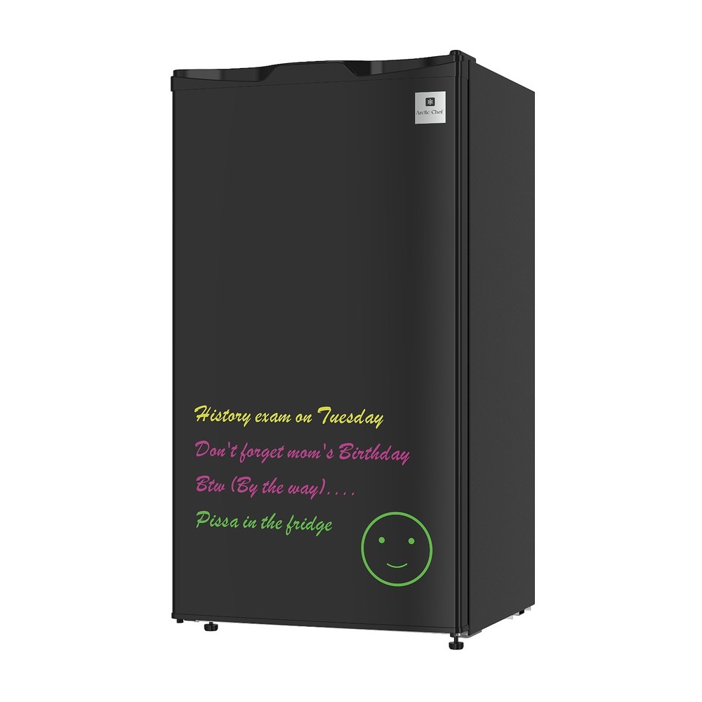 Arctic Chef, 3.2 Cu. Ft. Compact Refrigerator, Black Stainless Steel