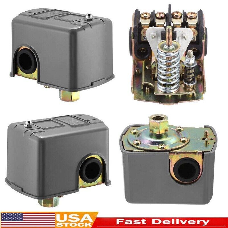 40-60 PSI Well Water Pump Pressure Control Switch Adjustable Double Spring Pole