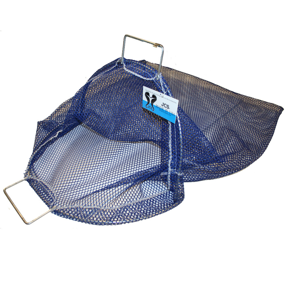 JCS Uncoated Galvanized Wire Handle Mesh Catch Bag, Approx. 24x28